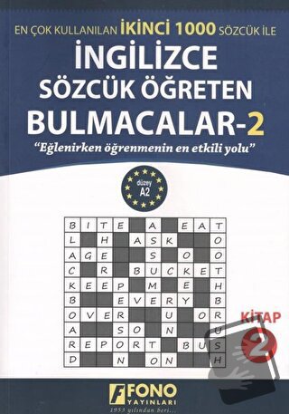 İngilizce Sözcük Öğreten Bulmacalar 2 - Deniz Meriç - Fono Yayınları -