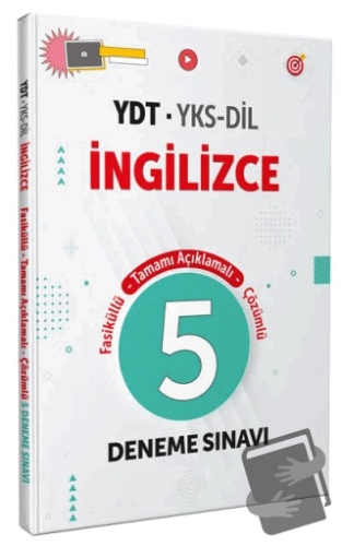 İngilizce YDT YKS-DİL Tamamı Çözümlü 5 Fasikül Deneme - Kolektif - Edi