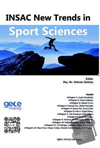 İNSAC New Trends in Sport Sciences - Mehmet Dalkılıç - Gece Kitaplığı 