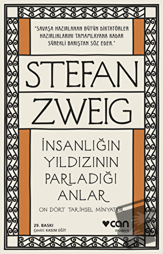 İnsanlığın Yıldızının Parladığı Anlar - Stefan Zweig - Can Yayınları -