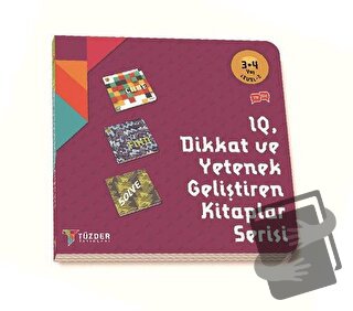 IQ Dikkat ve Yetenek Geliştiren Kitaplar Serisi 3-4 Yaş Level 2 (3 Kit