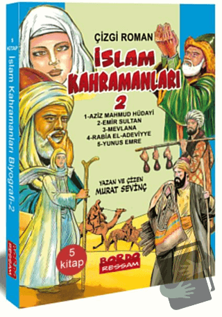 İslam Kahramanları 2 (5 Kitap Set) - Murat Sevinç - Bordo Ressam - Fiy