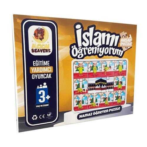 Moon Beavers İslamı Öğreniyorum Puzzle Serisi - 1 Erkek Namaz - - Moon