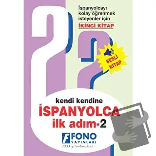 İspanyolca İlk Adım 2 (Sesli Kitap) - Gözde Akbaba - Fono Yayınları - 