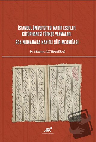 İstanbul Üniversitesi Nadir Eserler Kütüphanesi Türkçe Yazmaları 934 N