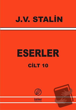 J. V. Stalin Eserler Cilt 10 - Josef V. Stalin - İnter Yayınları - Fiy