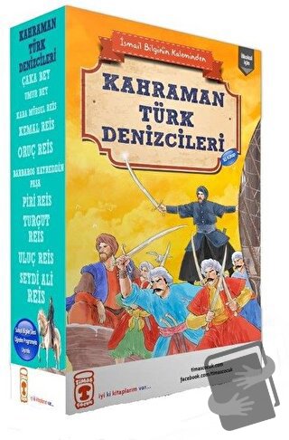 Kahraman Türk Denizcileri Seti (10 Kitap Takım) - İsmail Bilgin - Tima