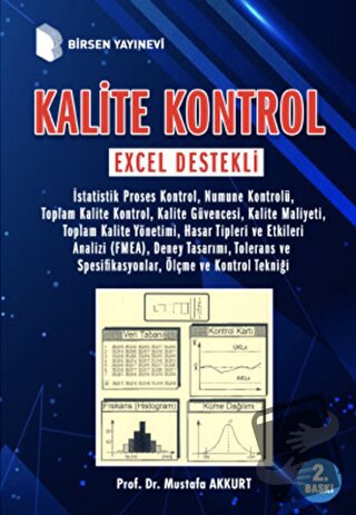 Kalite Kontrol - Mustafa Akkurt - Birsen Yayınevi - Fiyatı - Yorumları