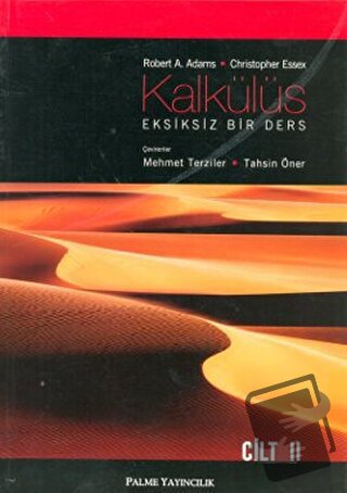 Kalkülüs Eksiksiz Bir Ders Cilt 2 - Christopher Essex - Palme Yayıncıl