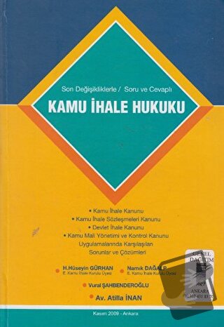 Kamu İhale Hukuku (Ciltli) - Atilla İnan - Art Basın Yayın Hizmetleri 