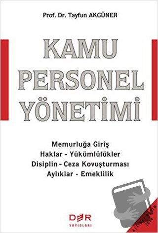 Kamu Personel Yönetimi - Tayfun Akgüner - Der Yayınları - Fiyatı - Yor