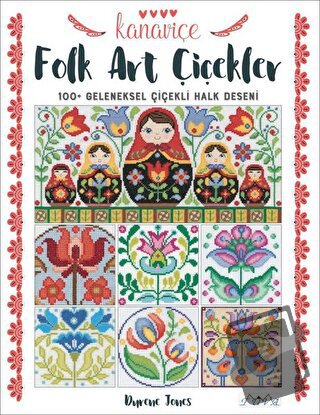 Kanaviçe Folk Art Çiçekler - Durene Jones - Tuva Yayıncılık - Fiyatı -