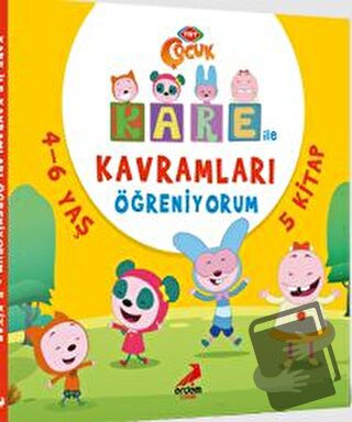 Kare ile Kavramları Öğreniyorum (5 kitap Takım) - Neslihan Yalçın - Er