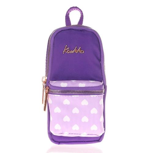 Kaukko Kalem Çantası Soft Floral Junıor Bag Purple K2440 - - Kaukko - 