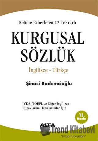 Kelime Ezberleten 12 Tekrarlı Kurgusal Sözlük İngilizce-Türkçe - Şinas