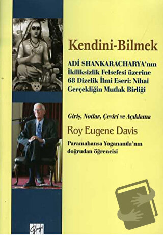 Kendini - Bilmek - Roy Eugene Davis - Gazi Kitabevi - Fiyatı - Yorumla