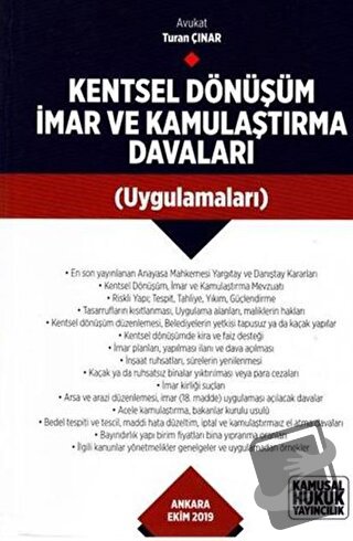 Kentsel Dönüşüm İmar ve Kamulaştırma Davaları (Ciltli) - Turan Çınar -