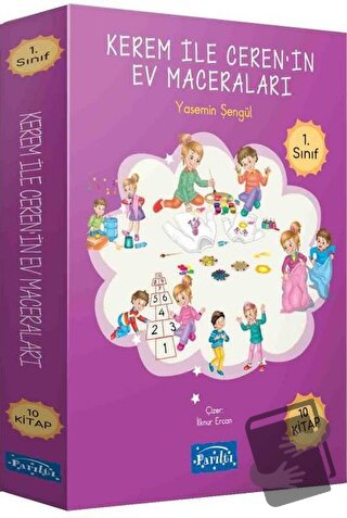 Kerem ile Ceren'in Ev Maceraları Seti - 10 Kitap Takım - Yasemin Şengü