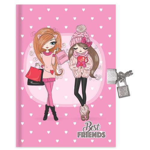 Keskin Color Hatıra Defteri Kilitli Best Friends 80 Yp 14X20 - - Keski