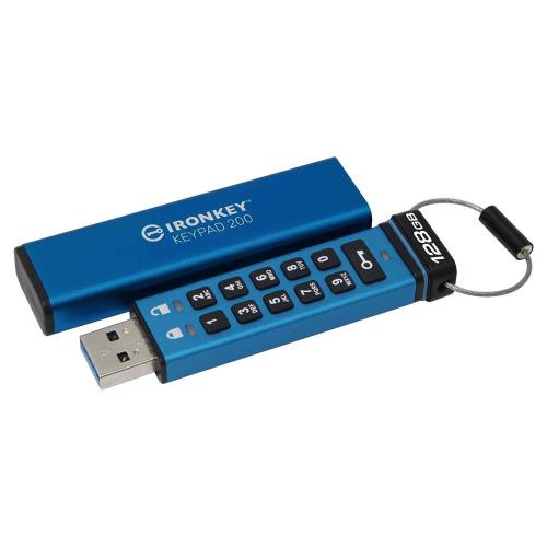 Kingston Ikkp200-128Gb 128Gb Ironkey Keypad 200, Fıps 140-3 Lvl 3 (Pen