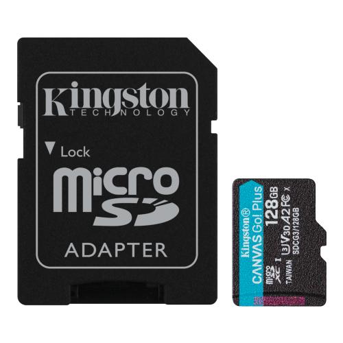 Kingston Sdcg3-128Gb 128Gb Microsdxc Canvas Go Plus 170R A2 U3 V30 Car