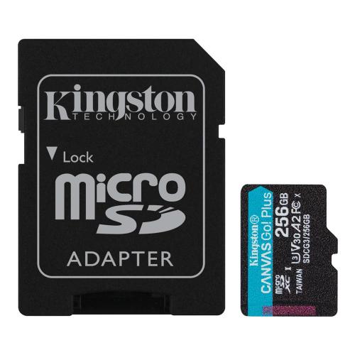 Kingston Sdcg3-256Gb 256Gb Microsdxc Canvas Go Plus 170R A2 U3 V30 Car