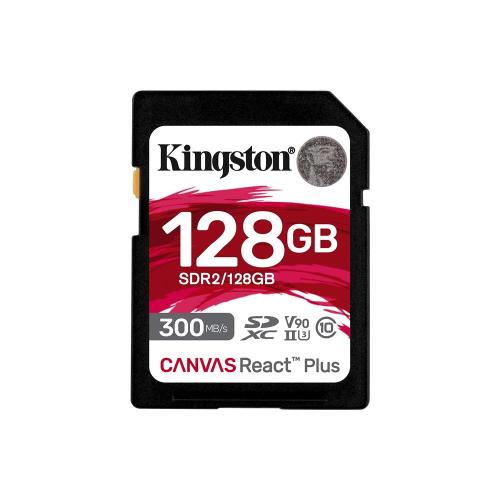 Kingston Sdr2-128Gb Canvas React Plus Sdxc Uhs-Iı 300R-260W U3 V90 For