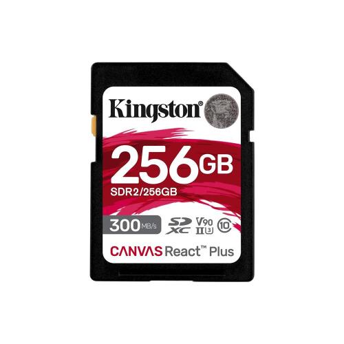 Kingston Sdr2-256Gb Canvas React Plus Sdxc Uhs-Iı 300R-260W U3 V90 For