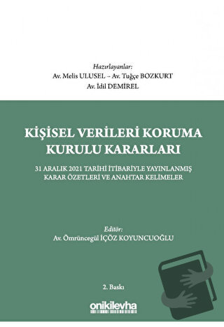 Kişisel Verileri Koruma Kurulu Kararları - Melis Ulusel - On İki Levha