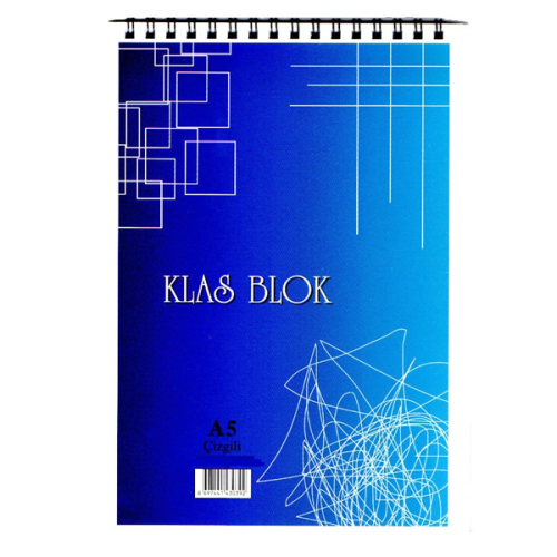 Klas Bloknot Spiralli Office Book Çizgili 100 Yp A5 - 6'lı Paket - - K