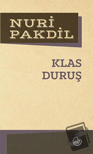 Klas Duruş - Nuri Pakdil - Edebiyat Dergisi Yayınları - Fiyatı - Yorum