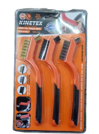 Knitex Ktx-3127 İni Tel Fırça Seti 3 Parça - - Knıtex - Fiyatı - Yorum