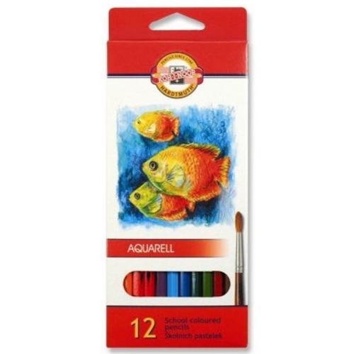 Koh-I Noor Aquarelle Sulu Boya Kalem Seti 12 Renk - - Koh-I Noor - Fiy