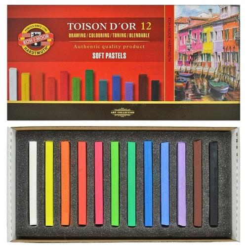 Koh-I Noor Set Of Artist's Dry Chalks Carre 8582 12 - - Koh-I Noor - F