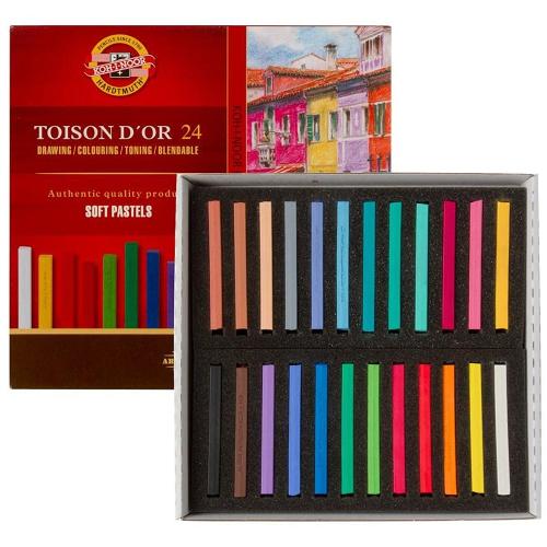 Koh-I Noor Set Of Artist's Dry Chalks Carre 8584 24 - - Koh-I Noor - F