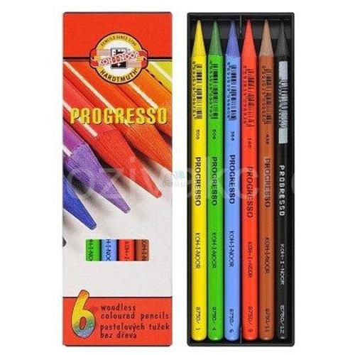 Koh-I Noor Set Of Woodless Coloured Pencils 8755 6 - - Koh-I Noor - Fi