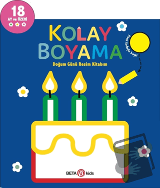 Kolay Boyama - Doğum Günü Resim Kitabım - Kolektif - Beta Kids - Fiyat