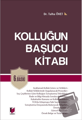 Kolluğun Başucu Kitabı - Talha Övet - Adalet Yayınevi - Fiyatı - Yorum