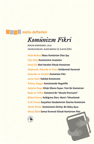 Komünizm Fikri - Alain Badiou - Metis Yayınları - Fiyatı - Yorumları -