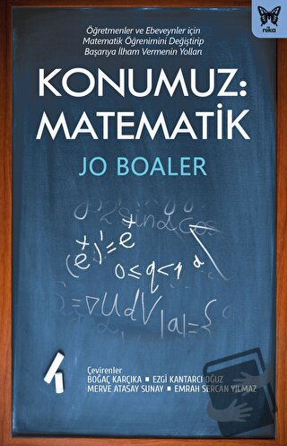 Konumuz Matematik - Jo Boaler - Nika Yayınevi - Fiyatı - Yorumları - S