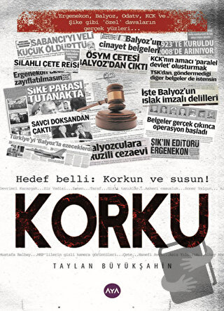 Korku - Taylan Büyükşahin - Aya Kitap - Fiyatı - Yorumları - Satın Al