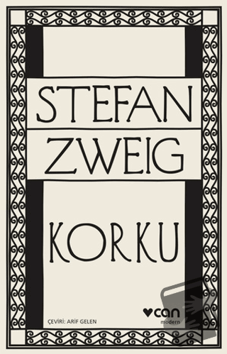 Korku - Stefan Zweig - Can Yayınları - Fiyatı - Yorumları - Satın Al