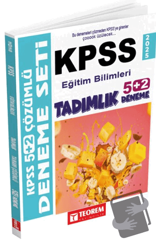 KPSS 5+2 Deneme Sınavı Eğitim Bilimleri Tamamı Çözümlü - Kollektif - T