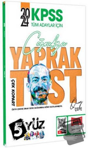 KPSS 5 Yüz Coğrafya Çek Kopart Yaprak Test, Önay Çepe, Yargı Yayınevi,