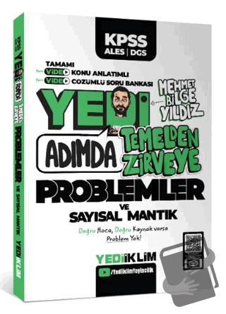 KPSS-ALES-DGS Yedi Adımda Temelden Zirveye Problemler ve Sayısal Mantı