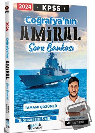 KPSS Coğrafya Amiral Soru Bankası Tamamı Çözümlü - Mehmet Eğit - Eğit 