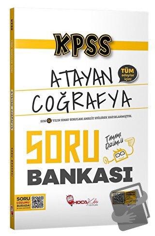 KPSS Coğrafya Atayan Soru Bankası Çözümlü - Kolektif - Hoca Kafası Yay