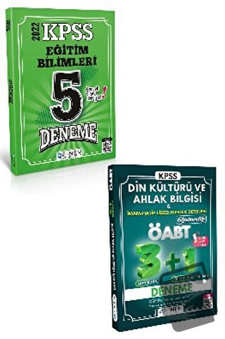 KPSS Eğitim Bilimleri 5 Deneme +ÖABT Din Kültürü ve Ahlak Bilgisi 3+1 