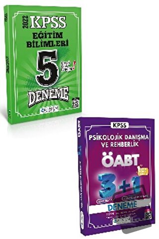 KPSS Eğitim Bilimleri 5 Deneme + ÖABT Psikolojik Danışma ve Rehberlik 