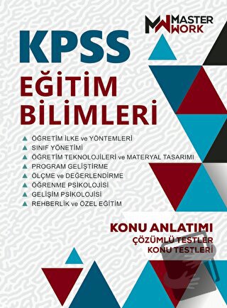 KPSS Eğitim Bilimleri - Konu Anlatımı - Kolektif - MasterWork - Fiyatı